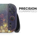 Unfocused MultiColor Gold Sparkle // Premium Vinyl Wrap Skin Kit Compatible with the Nintendo Switch 2 - Vinyl Skin Wrap for Nintendo Switch 2, OLED, Lite, Pro Controller, Wii & Classic Handhelds