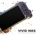 Unfocused MultiColor Gold Sparkle // Premium Vinyl Wrap Skin Kit Compatible with the Nintendo Switch 2 - Vinyl Skin Wrap for Nintendo Switch 2, OLED, Lite, Pro Controller, Wii & Classic Handhelds