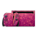 Unfocused Pink Glimmer // Premium Vinyl Wrap Skin Kit Compatible with the Nintendo Switch 2 - Vinyl Skin Wrap for Nintendo Switch 2, OLED, Lite, Pro Controller, Wii & Classic Handhelds