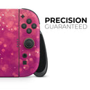 Unfocused Pink Glimmer // Premium Vinyl Wrap Skin Kit Compatible with the Nintendo Switch 2 - Vinyl Skin Wrap for Nintendo Switch 2, OLED, Lite, Pro Controller, Wii & Classic Handhelds