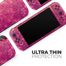 Unfocused Pink Glimmer // Premium Vinyl Wrap Skin Kit Compatible with the Nintendo Switch 2 - Vinyl Skin Wrap for Nintendo Switch 2, OLED, Lite, Pro Controller, Wii & Classic Handhelds