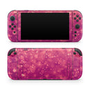 Unfocused Pink Glimmer // Premium Vinyl Wrap Skin Kit Compatible with the Nintendo Switch 2 - Vinyl Skin Wrap for Nintendo Switch 2, OLED, Lite, Pro Controller, Wii & Classic Handhelds