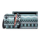Vector Blue & Black Aztec Pattern V2 // Premium Vinyl Wrap Skin Kit Compatible with the Nintendo Switch 2 - Vinyl Skin Wrap for Nintendo Switch 2, OLED, Lite, Pro Controller, Wii & Classic Handhelds