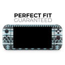 Vector Blue & Black Aztec Pattern V2 // Premium Vinyl Wrap Skin Kit Compatible with the Nintendo Switch 2 - Vinyl Skin Wrap for Nintendo Switch 2, OLED, Lite, Pro Controller, Wii & Classic Handhelds