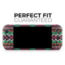 Vector Green & Pink Aztec Pattern // Premium Vinyl Wrap Skin Kit Compatible with the Nintendo Switch 2 - Vinyl Skin Wrap for Nintendo Switch 2, OLED, Lite, Pro Controller, Wii & Classic Handhelds