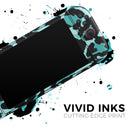 Vector Hot Turquoise Cheetah Print // Premium Vinyl Wrap Skin Kit Compatible with the Nintendo Switch 2 - Vinyl Skin Wrap for Nintendo Switch 2, OLED, Lite, Pro Controller, Wii & Classic Handhelds