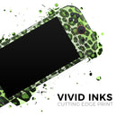 Vibrant Green Leopard Print // Premium Vinyl Wrap Skin Kit Compatible with the Nintendo Switch 2 - Vinyl Skin Wrap for Nintendo Switch 2, OLED, Lite, Pro Controller, Wii & Classic Handhelds
