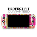 Vibrant Pink & Yellow Flip-Flop Vector // Premium Vinyl Wrap Skin Kit Compatible with the Nintendo Switch 2 - Vinyl Skin Wrap for Nintendo Switch 2, OLED, Lite, Pro Controller, Wii & Classic Handhelds