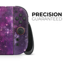 Vibrant Purple Deep Space // Premium Vinyl Wrap Skin Kit Compatible with the Nintendo Switch 2 - Vinyl Skin Wrap for Nintendo Switch 2, OLED, Lite, Pro Controller, Wii & Classic Handhelds