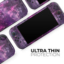 Vibrant Purple Deep Space // Premium Vinyl Wrap Skin Kit Compatible with the Nintendo Switch 2 - Vinyl Skin Wrap for Nintendo Switch 2, OLED, Lite, Pro Controller, Wii & Classic Handhelds