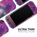 Vibrant Sparkly Pink Space // Premium Vinyl Wrap Skin Kit Compatible with the Nintendo Switch 2 - Vinyl Skin Wrap for Nintendo Switch 2, OLED, Lite, Pro Controller, Wii & Classic Handhelds
