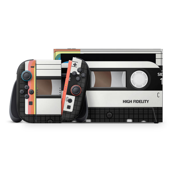Vintage Retro Audio Cassette Tape V1 // Skin Decal Wrap Kit for Nintendo Switch 2