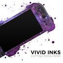 Violet Glowing Nebula // Premium Vinyl Wrap Skin Kit Compatible with the Nintendo Switch 2 - Vinyl Skin Wrap for Nintendo Switch 2, OLED, Lite, Pro Controller, Wii & Classic Handhelds