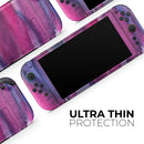 Violet Mixed Watercolor // Premium Vinyl Wrap Skin Kit Compatible with the Nintendo Switch 2 - Vinyl Skin Wrap for Nintendo Switch 2, OLED, Lite, Pro Controller, Wii & Classic Handhelds