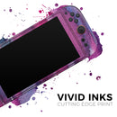 Violet Mixed Watercolor // Premium Vinyl Wrap Skin Kit Compatible with the Nintendo Switch 2 - Vinyl Skin Wrap for Nintendo Switch 2, OLED, Lite, Pro Controller, Wii & Classic Handhelds