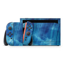 Vivid Agate Vein Slice Blue V10 // Premium Vinyl Wrap Skin Kit Compatible with the Nintendo Switch 2 - Vinyl Skin Wrap for Nintendo Switch 2, OLED, Lite, Pro Controller, Wii & Classic Handhelds