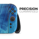 Vivid Agate Vein Slice Blue V10 // Premium Vinyl Wrap Skin Kit Compatible with the Nintendo Switch 2 - Vinyl Skin Wrap for Nintendo Switch 2, OLED, Lite, Pro Controller, Wii & Classic Handhelds