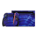 Vivid Agate Vein Slice Blue V11 // Premium Vinyl Wrap Skin Kit Compatible with the Nintendo Switch 2 - Vinyl Skin Wrap for Nintendo Switch 2, OLED, Lite, Pro Controller, Wii & Classic Handhelds