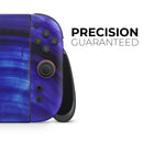 Vivid Agate Vein Slice Blue V11 // Premium Vinyl Wrap Skin Kit Compatible with the Nintendo Switch 2 - Vinyl Skin Wrap for Nintendo Switch 2, OLED, Lite, Pro Controller, Wii & Classic Handhelds