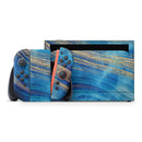 Vivid Agate Vein Slice Blue V1 // Premium Vinyl Wrap Skin Kit Compatible with the Nintendo Switch 2 - Vinyl Skin Wrap for Nintendo Switch 2, OLED, Lite, Pro Controller, Wii & Classic Handhelds
