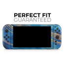 Vivid Agate Vein Slice Blue V1 // Premium Vinyl Wrap Skin Kit Compatible with the Nintendo Switch 2 - Vinyl Skin Wrap for Nintendo Switch 2, OLED, Lite, Pro Controller, Wii & Classic Handhelds