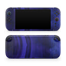 Vivid Agate Vein Slice Blue V3 // Premium Vinyl Wrap Skin Kit Compatible with the Nintendo Switch 2 - Vinyl Skin Wrap for Nintendo Switch 2, OLED, Lite, Pro Controller, Wii & Classic Handhelds