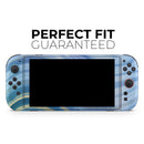 Vivid Agate Vein Slice Blue V4 // Premium Vinyl Wrap Skin Kit Compatible with the Nintendo Switch 2 - Vinyl Skin Wrap for Nintendo Switch 2, OLED, Lite, Pro Controller, Wii & Classic Handhelds
