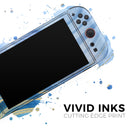 Vivid Agate Vein Slice Blue V4 // Premium Vinyl Wrap Skin Kit Compatible with the Nintendo Switch 2 - Vinyl Skin Wrap for Nintendo Switch 2, OLED, Lite, Pro Controller, Wii & Classic Handhelds