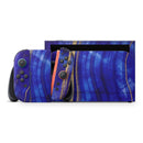Vivid Agate Vein Slice Blue V6 // Premium Vinyl Wrap Skin Kit Compatible with the Nintendo Switch 2 - Vinyl Skin Wrap for Nintendo Switch 2, OLED, Lite, Pro Controller, Wii & Classic Handhelds