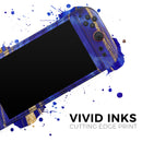 Vivid Agate Vein Slice Blue V6 // Premium Vinyl Wrap Skin Kit Compatible with the Nintendo Switch 2 - Vinyl Skin Wrap for Nintendo Switch 2, OLED, Lite, Pro Controller, Wii & Classic Handhelds