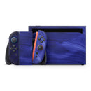 Vivid Agate Vein Slice Blue V7 // Premium Vinyl Wrap Skin Kit Compatible with the Nintendo Switch 2 - Vinyl Skin Wrap for Nintendo Switch 2, OLED, Lite, Pro Controller, Wii & Classic Handhelds