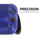Vivid Agate Vein Slice Blue V7 // Premium Vinyl Wrap Skin Kit Compatible with the Nintendo Switch 2 - Vinyl Skin Wrap for Nintendo Switch 2, OLED, Lite, Pro Controller, Wii & Classic Handhelds