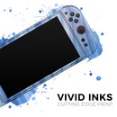 Vivid Agate Vein Slice Blue V8 // Premium Vinyl Wrap Skin Kit Compatible with the Nintendo Switch 2 - Vinyl Skin Wrap for Nintendo Switch 2, OLED, Lite, Pro Controller, Wii & Classic Handhelds