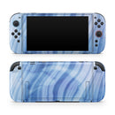 Vivid Agate Vein Slice Blue V8 // Premium Vinyl Wrap Skin Kit Compatible with the Nintendo Switch 2 - Vinyl Skin Wrap for Nintendo Switch 2, OLED, Lite, Pro Controller, Wii & Classic Handhelds