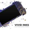 Vivid Agate Vein Slice Blue V9 // Premium Vinyl Wrap Skin Kit Compatible with the Nintendo Switch 2 - Vinyl Skin Wrap for Nintendo Switch 2, OLED, Lite, Pro Controller, Wii & Classic Handhelds