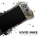 Vivid Agate Vein Slice Foiled V13 // Premium Vinyl Wrap Skin Kit Compatible with the Nintendo Switch 2 - Vinyl Skin Wrap for Nintendo Switch 2, OLED, Lite, Pro Controller, Wii & Classic Handhelds