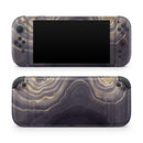 Vivid Agate Vein Slice Foiled V14 // Premium Vinyl Wrap Skin Kit Compatible with the Nintendo Switch 2 - Vinyl Skin Wrap for Nintendo Switch 2, OLED, Lite, Pro Controller, Wii & Classic Handhelds