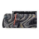 Vivid Agate Vein Slice Foiled V15 // Premium Vinyl Wrap Skin Kit Compatible with the Nintendo Switch 2 - Vinyl Skin Wrap for Nintendo Switch 2, OLED, Lite, Pro Controller, Wii & Classic Handhelds