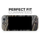 Vivid Agate Vein Slice Foiled V4 // Premium Vinyl Wrap Skin Kit Compatible with the Nintendo Switch 2 - Vinyl Skin Wrap for Nintendo Switch 2, OLED, Lite, Pro Controller, Wii & Classic Handhelds