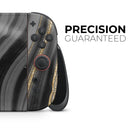 Vivid Agate Vein Slice Foiled V4 // Premium Vinyl Wrap Skin Kit Compatible with the Nintendo Switch 2 - Vinyl Skin Wrap for Nintendo Switch 2, OLED, Lite, Pro Controller, Wii & Classic Handhelds
