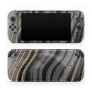 Vivid Agate Vein Slice Foiled V4 // Premium Vinyl Wrap Skin Kit Compatible with the Nintendo Switch 2 - Vinyl Skin Wrap for Nintendo Switch 2, OLED, Lite, Pro Controller, Wii & Classic Handhelds