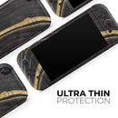 Vivid Agate Vein Slice Foiled V9 // Premium Vinyl Wrap Skin Kit Compatible with the Nintendo Switch 2 - Vinyl Skin Wrap for Nintendo Switch 2, OLED, Lite, Pro Controller, Wii & Classic Handhelds