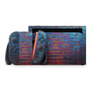 Vivid Blue Brick Alley // Skin Decal Wrap Kit for Nintendo Switch 2