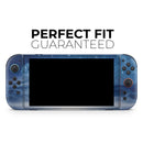Vivid Blue Falling Stars in the Night Sky // Premium Vinyl Wrap Skin Kit Compatible with the Nintendo Switch 2