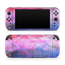 Vivid Pink and Blue Space // Skin Decal Wrap Kit for Nintendo Switch 2
