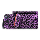 Vivid Purple Leopard Print // Premium Vinyl Wrap Skin Kit Compatible with the Nintendo Switch 2 - Vinyl Skin Wrap for Nintendo Switch 2, OLED, Lite, Pro Controller, Wii & Classic Handhelds
