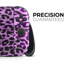 Vivid Purple Leopard Print // Premium Vinyl Wrap Skin Kit Compatible with the Nintendo Switch 2 - Vinyl Skin Wrap for Nintendo Switch 2, OLED, Lite, Pro Controller, Wii & Classic Handhelds