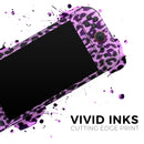 Vivid Purple Leopard Print // Premium Vinyl Wrap Skin Kit Compatible with the Nintendo Switch 2 - Vinyl Skin Wrap for Nintendo Switch 2, OLED, Lite, Pro Controller, Wii & Classic Handhelds
