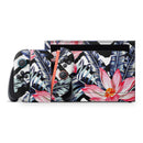 Vivid Tropical Chevron Floral v1 // Premium Vinyl Wrap Skin Kit Compatible with the Nintendo Switch 2 - Vinyl Skin Wrap for Nintendo Switch 2, OLED, Lite, Pro Controller, Wii & Classic Handhelds