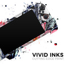 Vivid Tropical Chevron Floral v1 // Premium Vinyl Wrap Skin Kit Compatible with the Nintendo Switch 2 - Vinyl Skin Wrap for Nintendo Switch 2, OLED, Lite, Pro Controller, Wii & Classic Handhelds